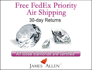 James Allen Free FedEx 30 Days Return Coupon